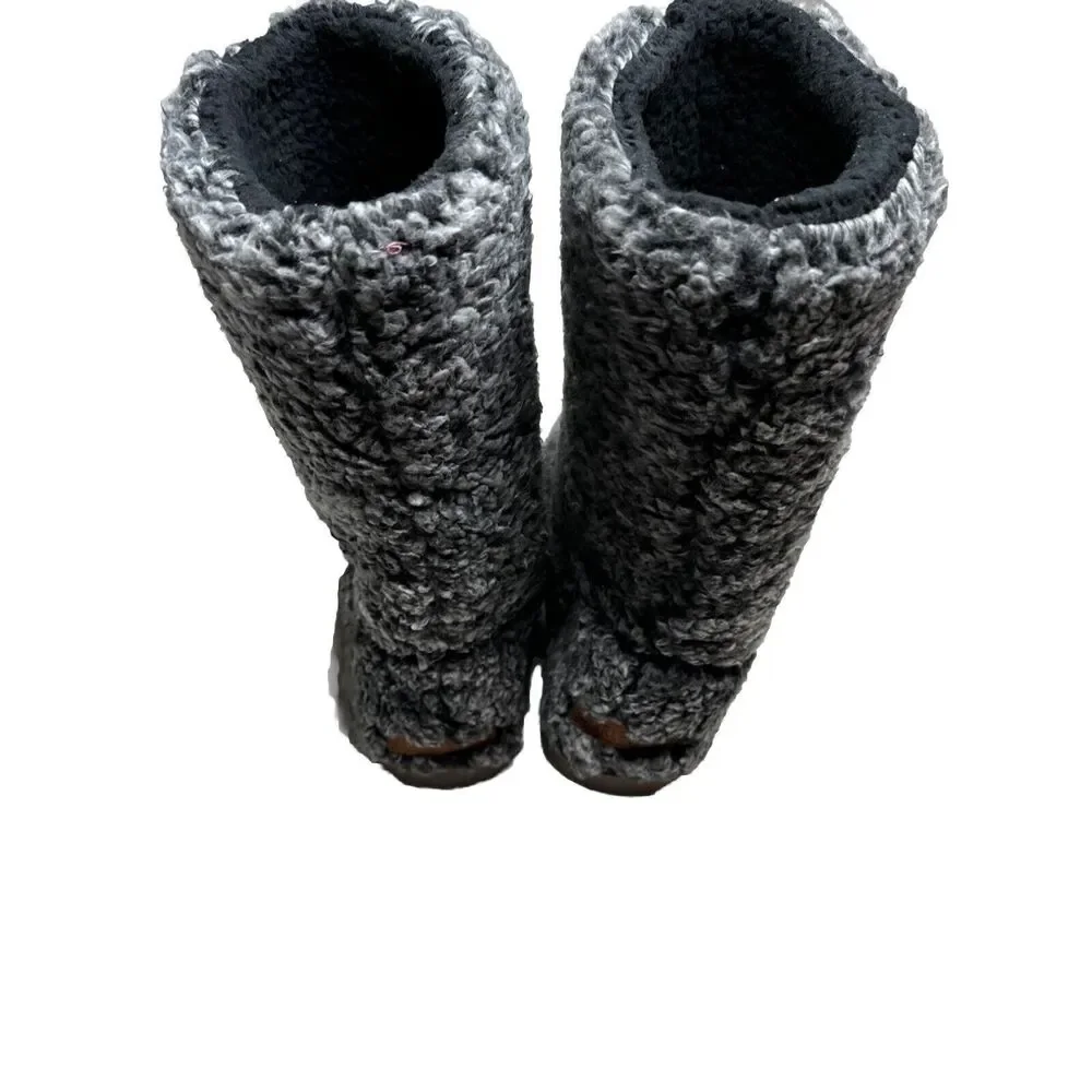 Marleylilly Women's Sherpa Lined Booties black and with Size US 10‎